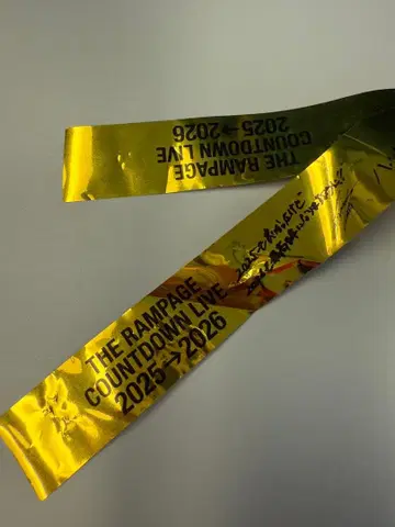 THE RAMPAGE 카운트다운 라이브 은색 테이프