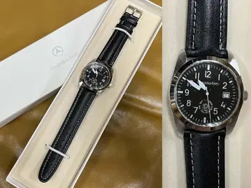 새상품 Mercedes-Benz 가죽 손목시계 배터리 교체 완료