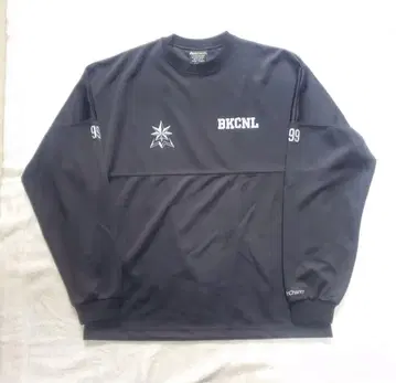 백 채널 롱 T셔츠 블랙