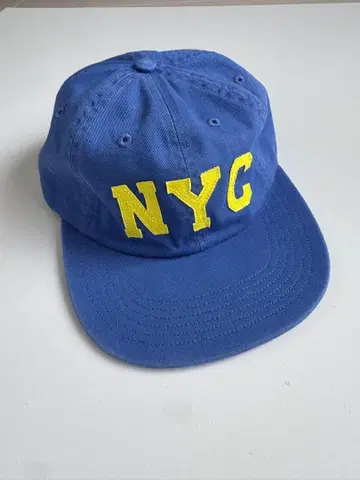 [ 새상품급 ] NYC 자수 캡 파란색 온리 뉴욕