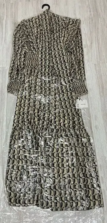 fennel 원피스 지오메트릭 프론트 리본 원피스