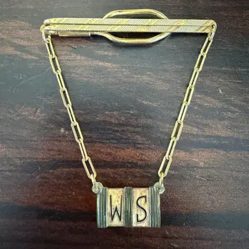 US 빈티지 넥타이핀 HICKOK USA WS 체인