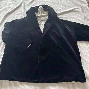 오넷 벨벳 자켓 숄카라 블랙