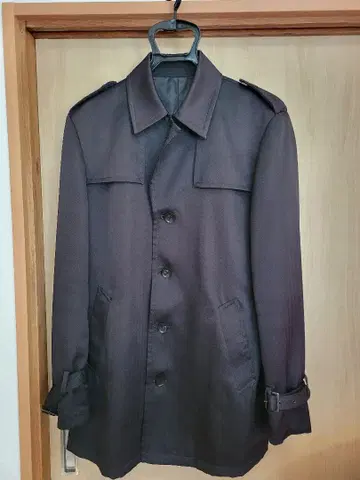 COMME CA ISM 트렌치코트 (블랙) 벨트 포함 세탁 완료