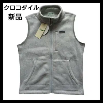 크로커다일 플리스 베스트 그레이 /M