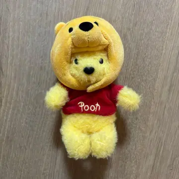 푸우 팬캡 키체인 봉제 인형 키링 2개 세트