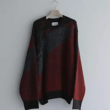 remer 루즈 샤기 컬러 니트 레드 계열 기타 M 사이즈!