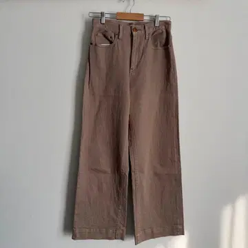 PLST 플라스테 하이라이즈 와이드 청바지 L 사이즈 베이지