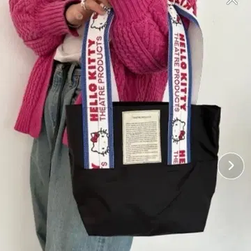 극장 프로덕츠 헬로키티 토트백 블랙