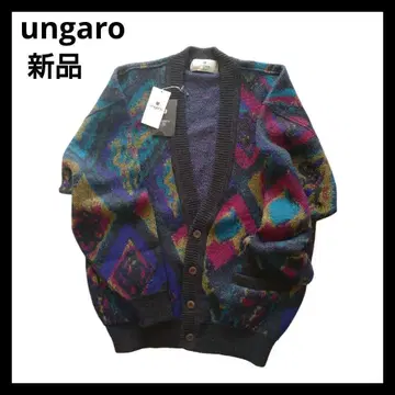 [ 새상품 ] 웅가로 ungaro 남성용 니트 가디건 올 패턴 /M