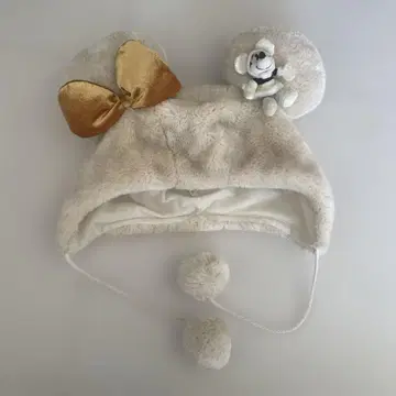 미니 봉제 인형 포함 플리스 모자