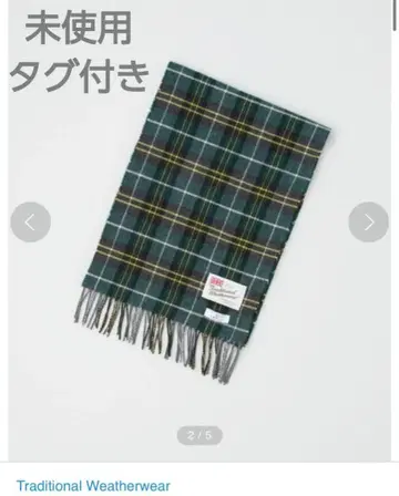 트래디셔널 웨더웨어 타탄 체크 머플러 캐시미어