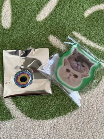 센토치히로 치치 CENT 스마트폰 그립&핀 배지 세트