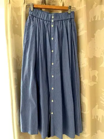 짐플렉스 Gymphlex 스트라이프 롱 스커트