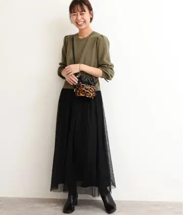 저널 스탠다드 리룸 워셔블 튤 도킹 롱 슬리브