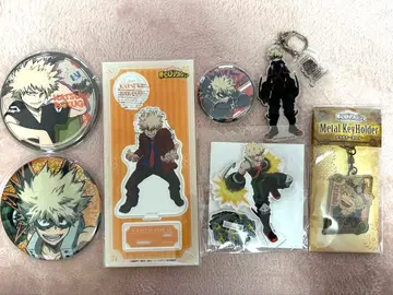 바쿠고 카츠키 아크릴 스탠드 캔뱃지 키링 세트