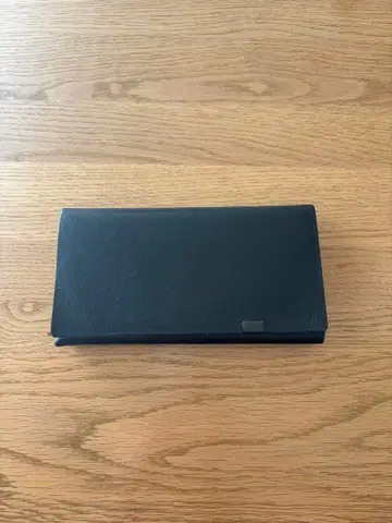 Shosa 천연 가죽 장지갑 수련화 블랙 x 플로럴