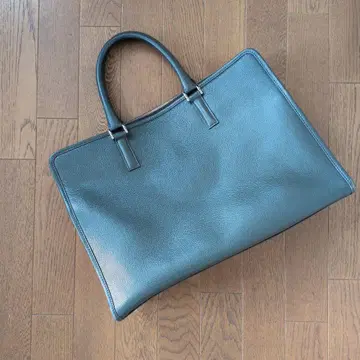 가죽 토트백 그레이