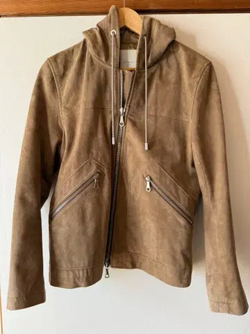 에스트네이션 ESTNATION 염소 가죽 가죽 후드티 정가 9만