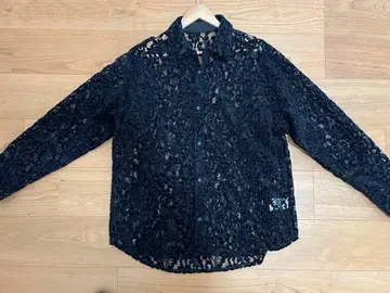 HARE 몰 플라워 레이스 셔츠