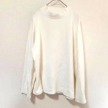 [ VIVID LADY ] 화이트 롱T 터틀넥 심플