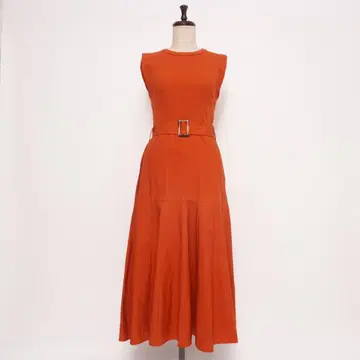 ZARA 리브 도킹 플레어 원피스 테라코타 사이즈 M*LD978