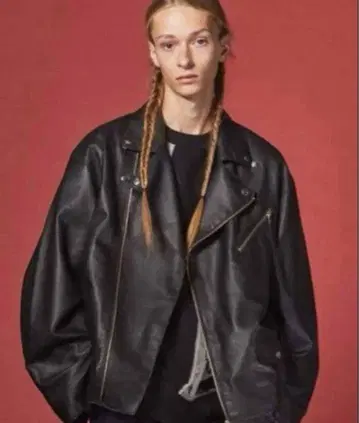 [ MAISON SPECIAL ] 램 가죽 더블 라이더 자켓