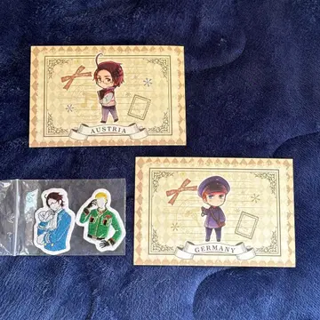 헤타리아 헤타뮤 독일 오스트리아 와펜 굿즈 엽서 원작 패턴