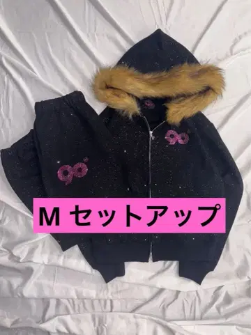 9090girl OG 로고 글리터 셋업 글리터