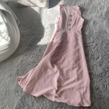 새상품급 [SHEIN 쉬인 MOTE] 핑크 슬리브리스 원피스 비쥬