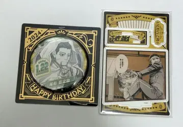 오가타 햐쿠노스케 벌스데이 캔뱃지 아크릴 스탠드 (디오라마 피규어) 세트