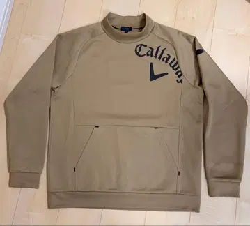 캘러웨이 남성용 모크넥 맨투맨 LL 베이지