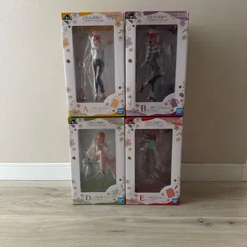 [미쿠 제외] 제일복권 5등분의 신부 ~다섯 쌍둥이 허니문~ 세트