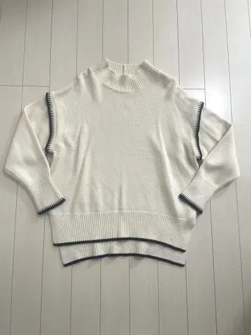 사용 2회 GLOBAL WORK 니트 화이트 L 사이즈