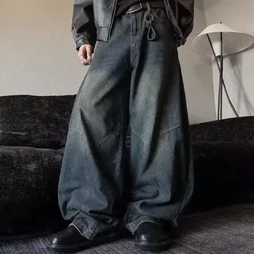 빈티지 워시 데님 팬츠