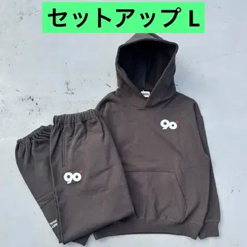 9090 90 로고 오리지널 후디 셋업 블랙