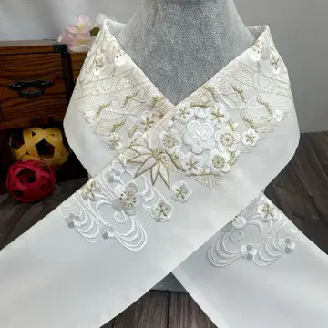 화려한 자수 장식용 깃 일본제 새상품