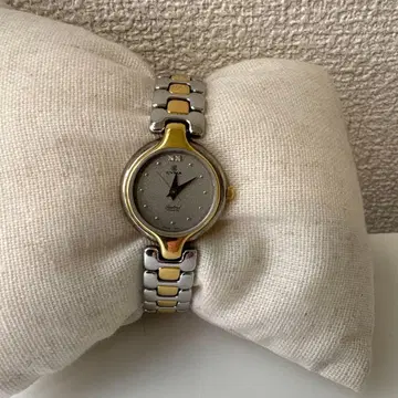 CYMA 412 여성용 실버 골드 콤비