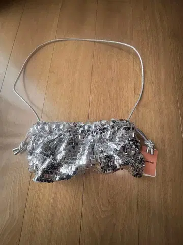 Casselini 실버 파티 백 약 9.5 x 34cm