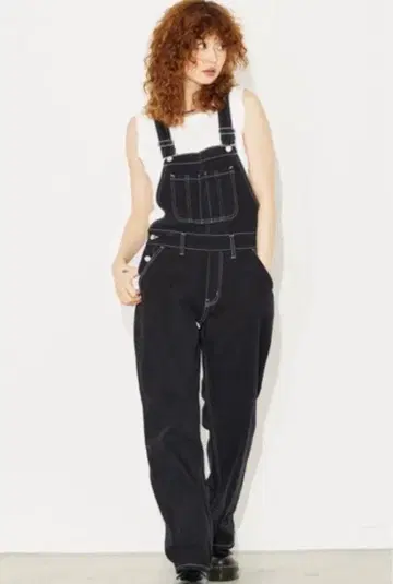 Xgirl 블랙 데님 살로펫