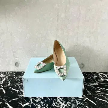 벌스데이 바쉬 비쥬 펌프스 세이지 그린 23.5cm