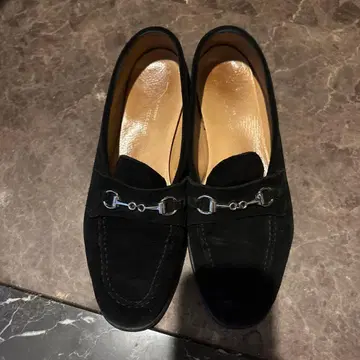 블랙 스웨이드 비트 로퍼 39