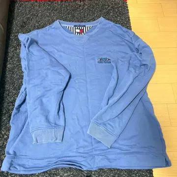 타미힐피거 블루 맨투맨 XL