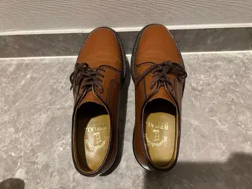 REGAL 플레인 토 슈즈 브라운 주름