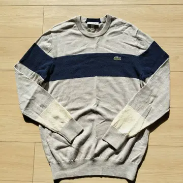 LACOSTE 스트라이프 니트 스웨터 US M (일본 사이즈 L)