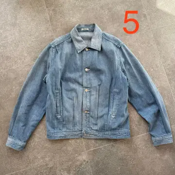 오라리 SELVEDGE FADED LIGHT DENIM BLOUSON