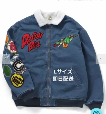 드래곤볼 자수 데님 블루종 L 사이즈