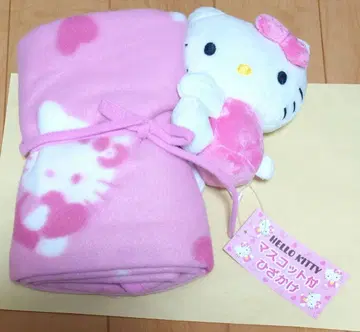 키티 마스코트 부착 무릎 담요 당시 물건 레트로