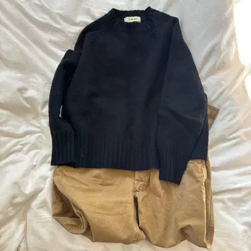 츠무구 tumugu 엘보 배치 니트 스웨터