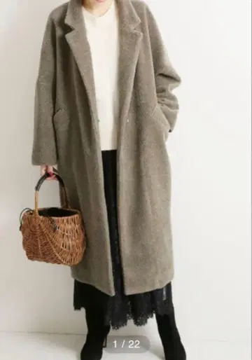 VERMEIL per iena 보아 코트 그레이